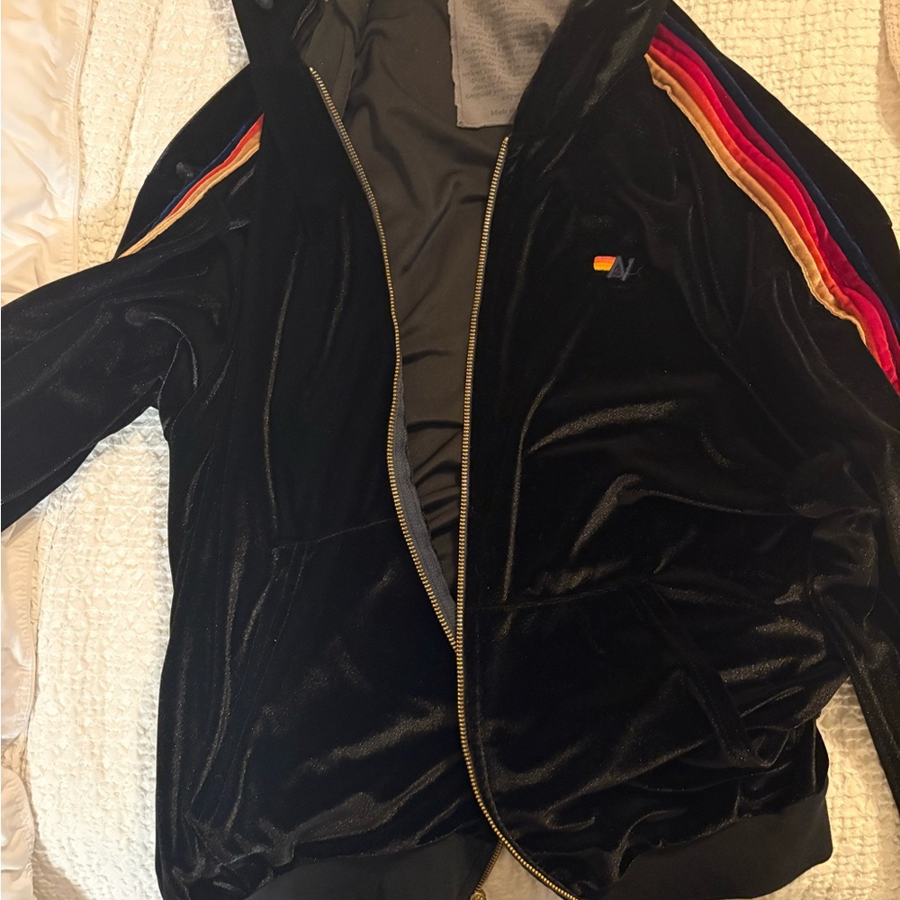 Aviatior Nation Classic Velvet Mens zip